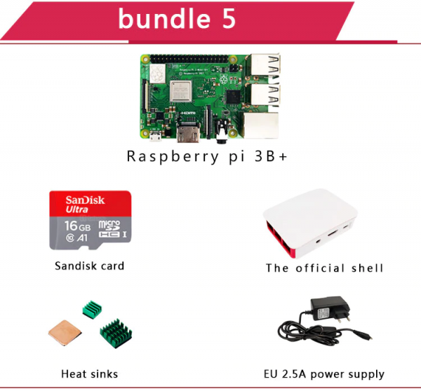 Kit Raspberry Pi 3B+ (Case + Transformador + MicroSD 16GB + Placa) - Imagen 7