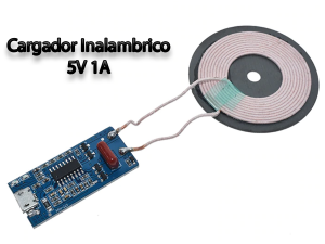 Cargador inalámbrico 5V 1A 5W microUSB
