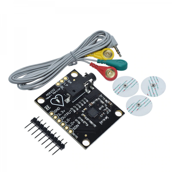 Módulo ECG AD8232 para monitoreo de pulsos del corazón