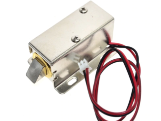 Chapa eléctrica solenoide para puertas 12V 600mA