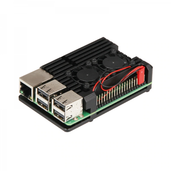Case de aluminio Raspberry PI 3B/B+ doble enfriamiento