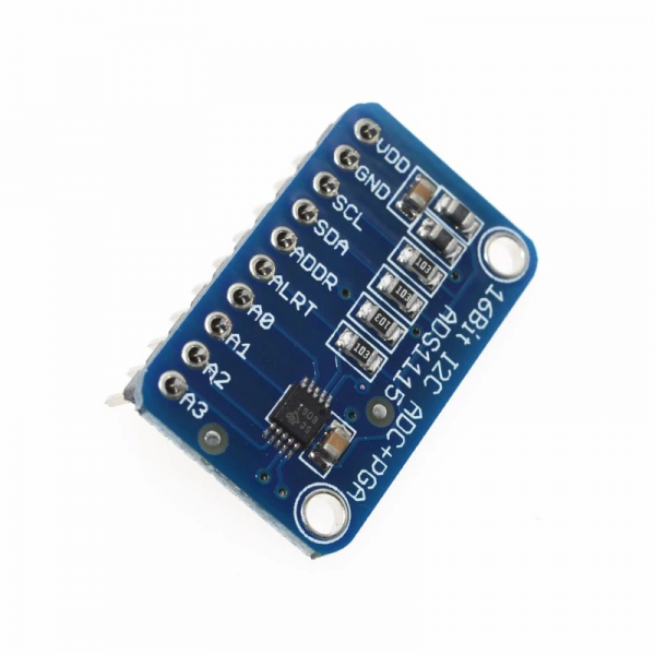 Conversor ADC 16 Bit I2C ADS1115 4 canales con preamplificador - Imagen 5