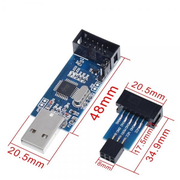 Programador USB ISP AVR ATmega8 ATmega128 Arduino - Imagen 8