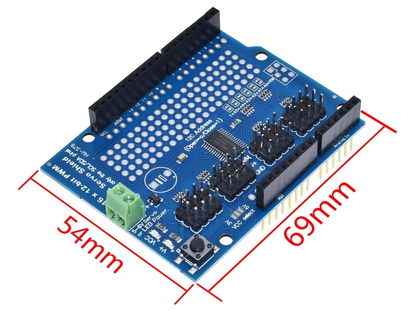 Motorshield driver PWM servomotor I2C - Imagen 9
