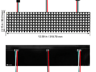 Pantalla 256 LEDs SMD5050 8x32 WS2812B