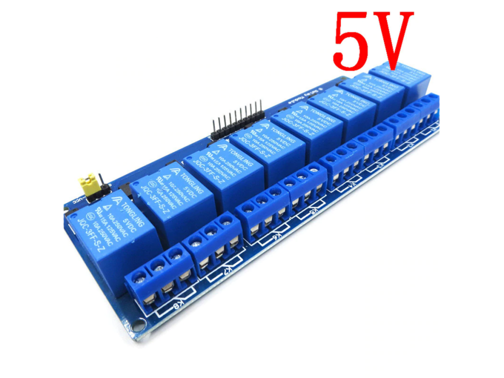 Módulo relé 8 canales optoacoplados. Smart Electronics