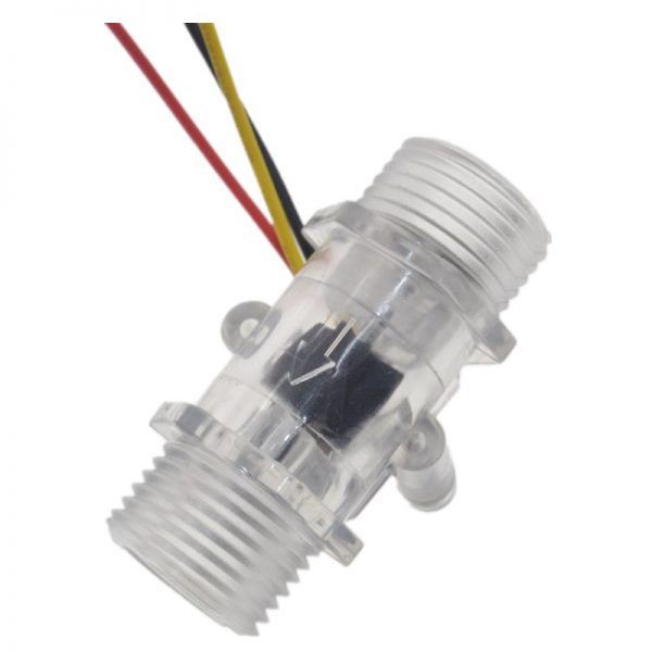 Sensor de flujo de agua 30L/min transparente - Imagen 3