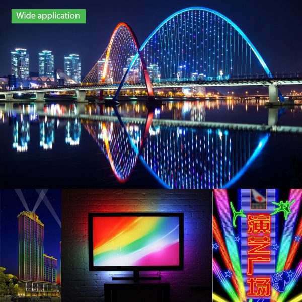 Cinta de LEDs RGB SMD5050 50cm WS2811 sin protección contra humedad - Imagen 4