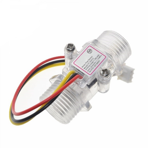 Sensor de flujo de agua 30L/min transparente
