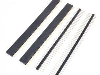 Pack 10 tiras de pines hembras mas 10 machos