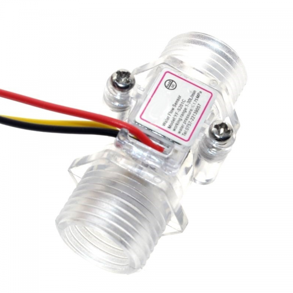 Sensor de flujo de agua 30L/min transparente - Imagen 4