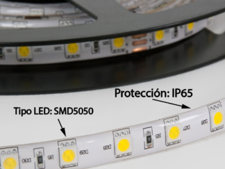 Cinta LED RGB 5mts SMD5050 a prueba de agua