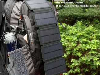 Panel solar cargador USB portable para mochila 14W 5V 2.1A USB