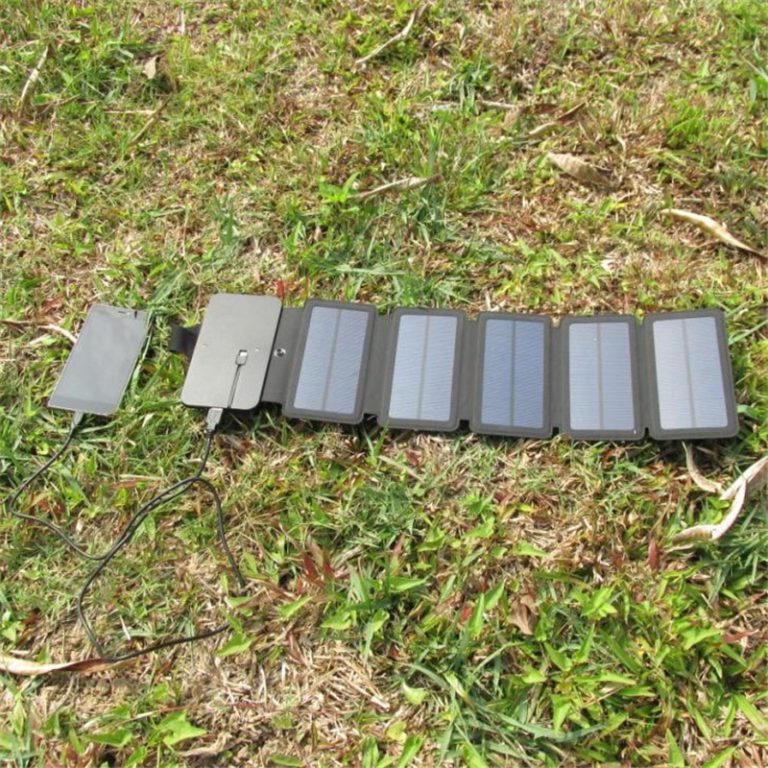 Panel solar cargador USB portable para mochila 14W 5V 2.1A USB - Imagen 7