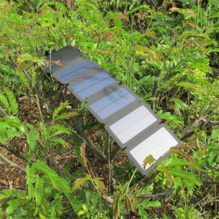 Panel solar cargador USB portable para mochila 14W 5V 2.1A USB - Imagen 8