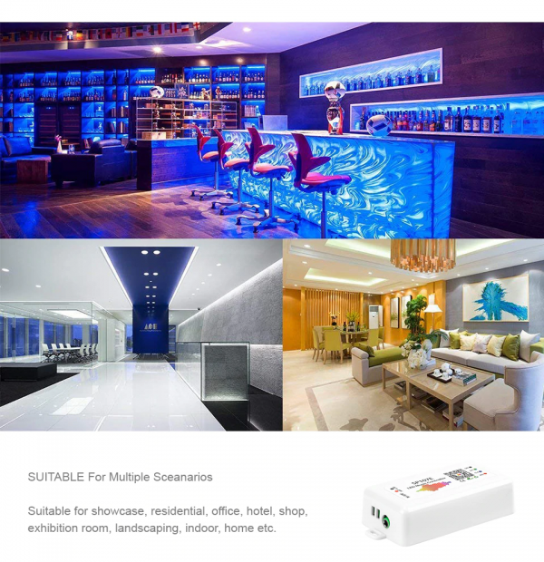 Controlador musical SP107E para cintas LED WS2812B/11 Bluetooth RGB/RGBW - Imagen 13