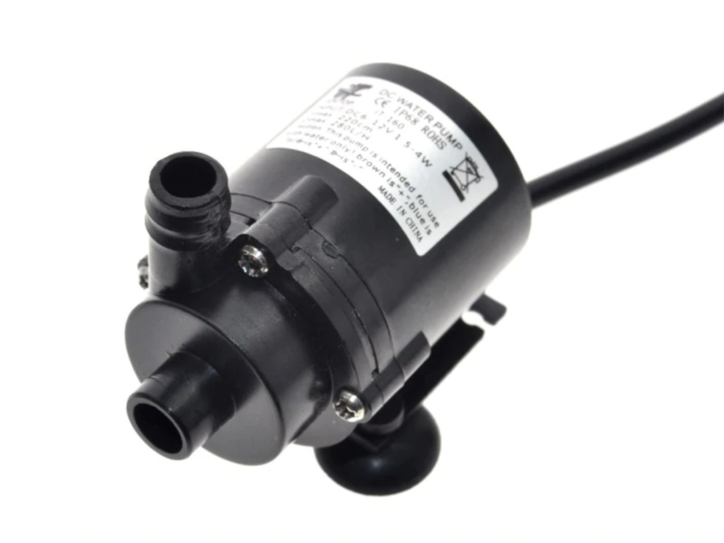 Bomba de agua brushless 280L/H 6-12VDC 1.8M para peceras