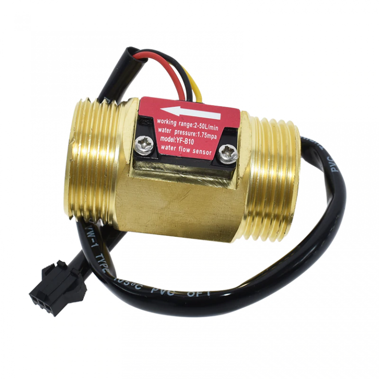 Sensor de flujo de agua metálico YF-B10 DB25 Efecto Hall - Imagen 3