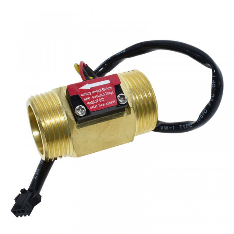 Sensor de flujo de agua metálico YF-B10 DB25 Efecto Hall