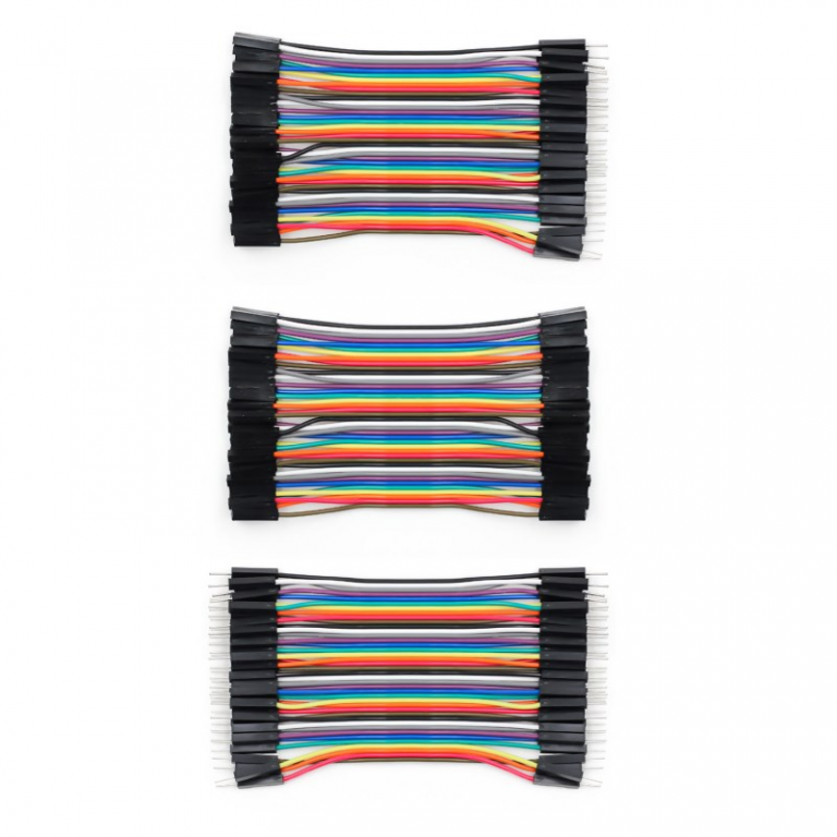 Pack cables Dupont 120pcs 10 cm macho/macho + hembra/macho + hembra/hembra - Imagen 6
