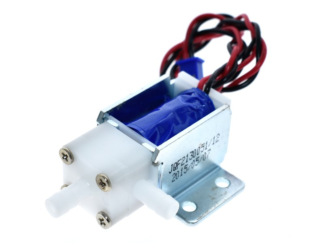 Válvula solenoide de aire/agua 12V normalmente cerrada ideal para riego de plantas
