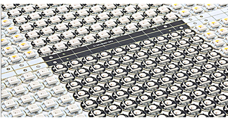 LED WS2812B unidad PCB fondo negro 5VDC IC 5050 RGB - Imagen 5