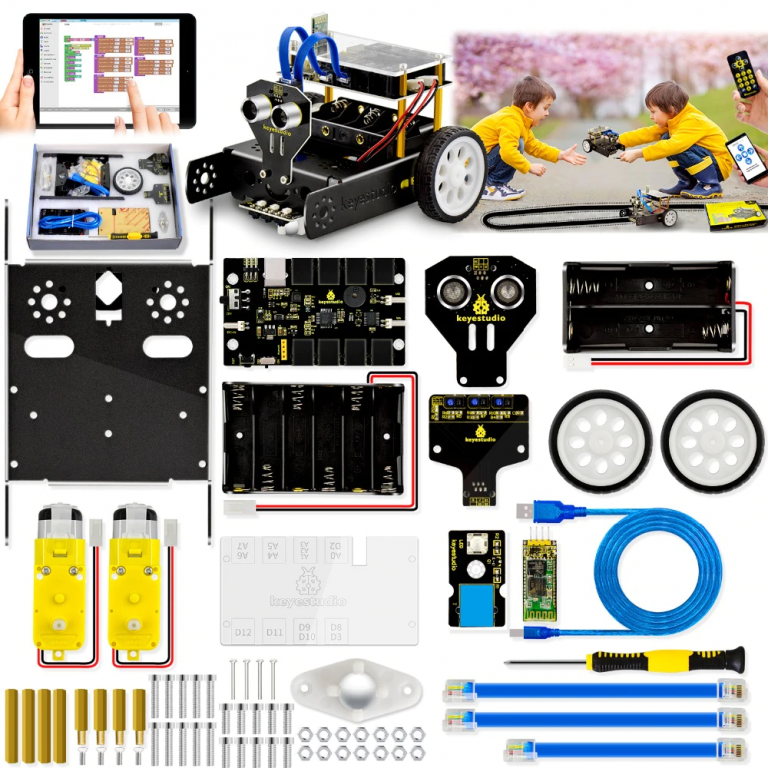 KIT Carro robot educación KEYBOT Keyestudio Arduino - Imagen 18