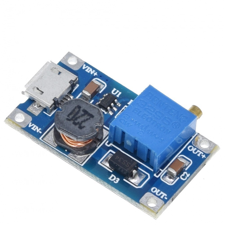 Fuente de alimentación DC-DC step up MT3608 5V 2A USB para Arduino - Imagen 5