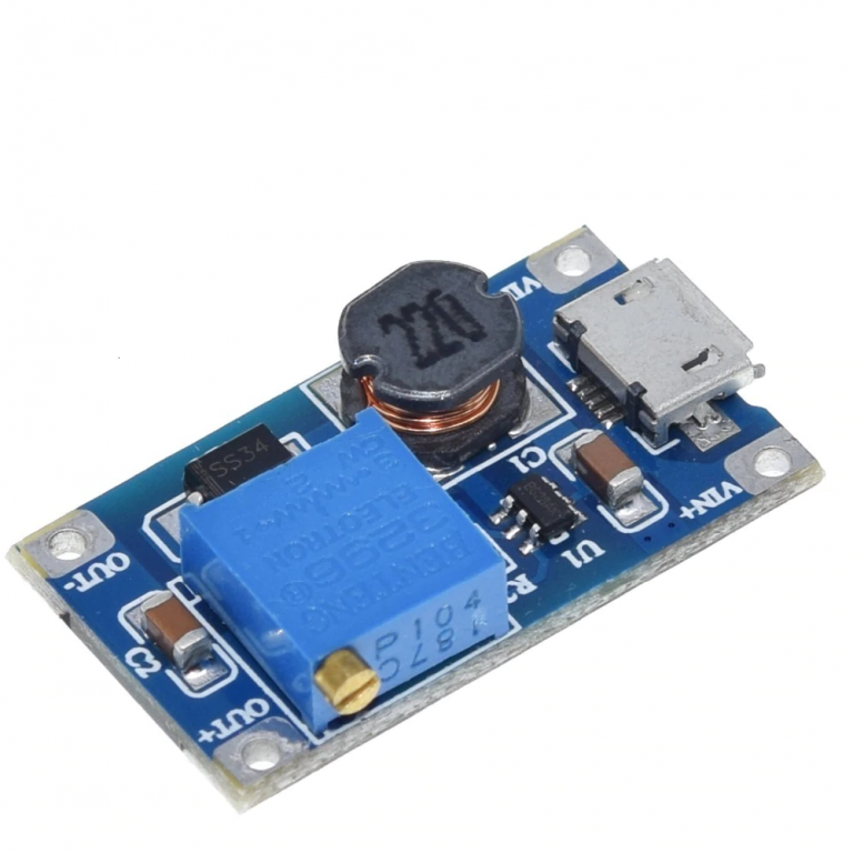 Fuente de alimentación DC-DC step up MT3608 5V 2A USB para Arduino