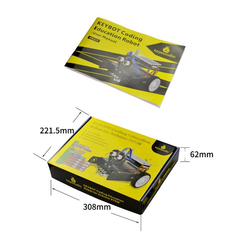 KIT Carro robot educación KEYBOT Keyestudio Arduino - Imagen 14