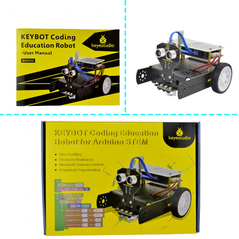 KIT Carro robot educación KEYBOT Keyestudio Arduino - Imagen 16