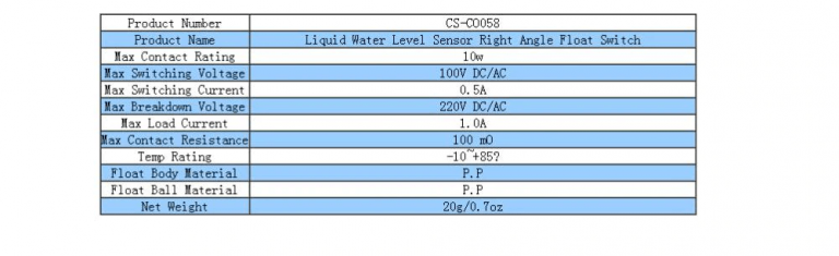 Sensor de nivel de líquido 90 grados para peceras - Imagen 6