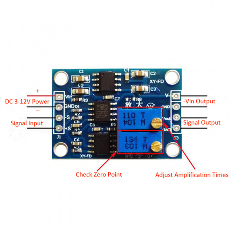 Amplificador AD620 Alta precision uV/mV - Imagen 8