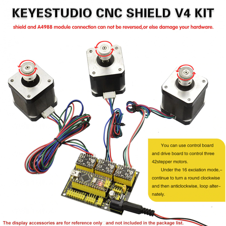 Motor shield CNC impresoras 3D Keyestudio V4.0 Arduino - Imagen 6