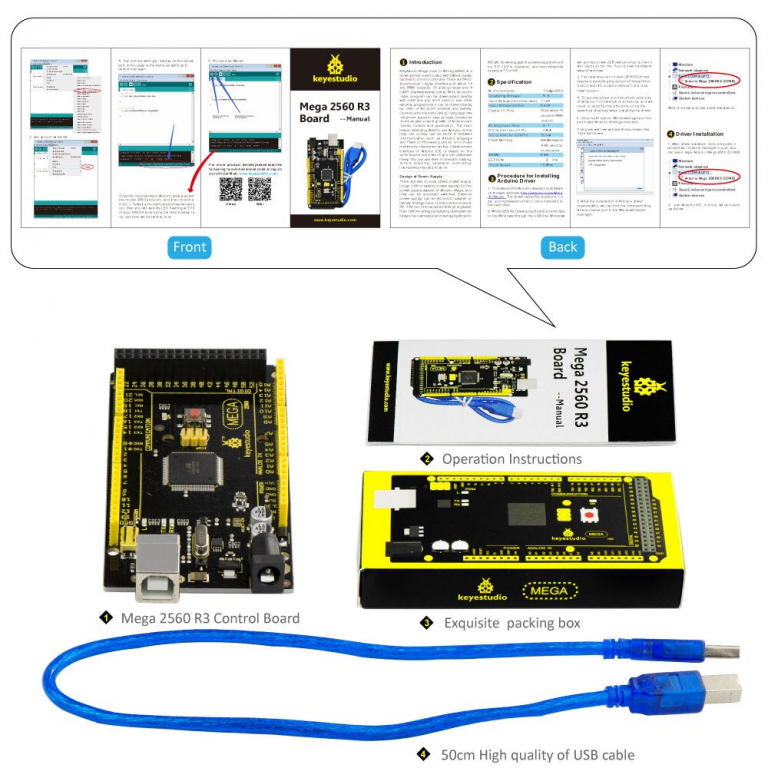 Keyestudio MEGA 2560 R3 - Imagen 2