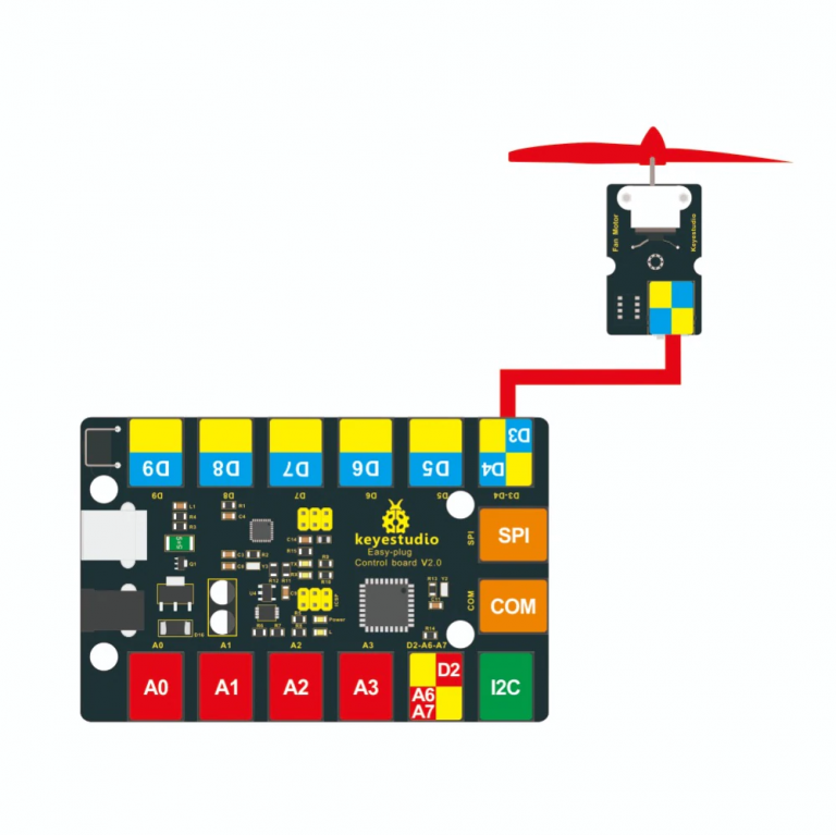 Módulo Hélice Keyestudio EASY plug L9110 Arduino STEAM Robot - Imagen 2