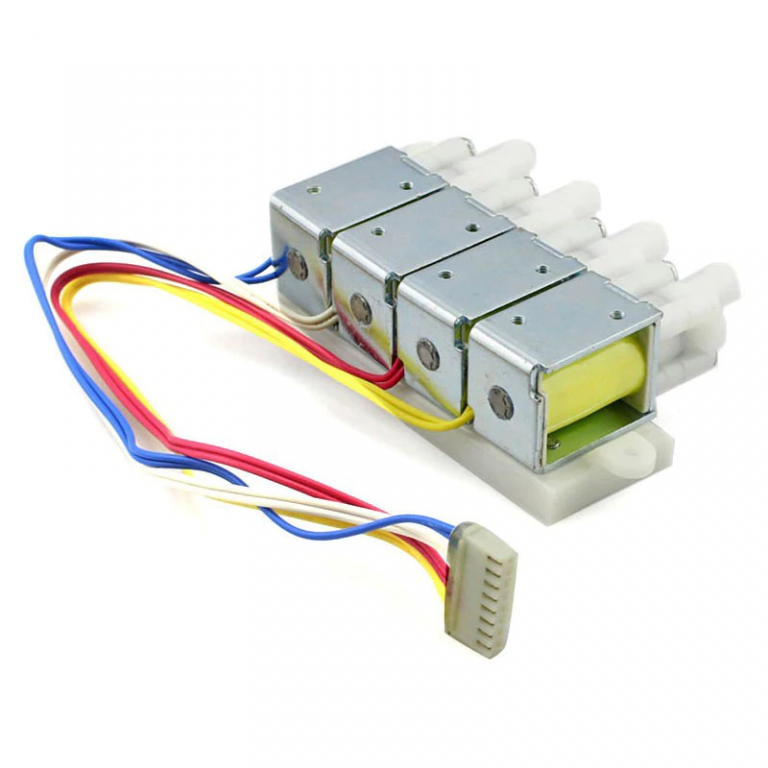 Válvulas solenoides agua/aire 12V 4 vías control independiente - Imagen 7