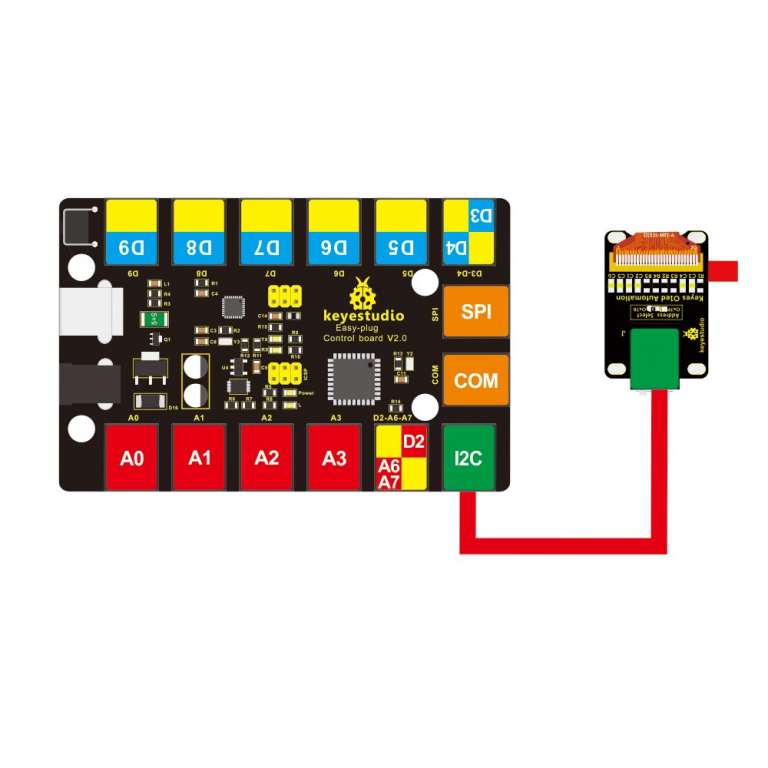 Módulo Keyestudio EASY plug RJ11 128 x 64 OLED Arduino STEAM - Imagen 2