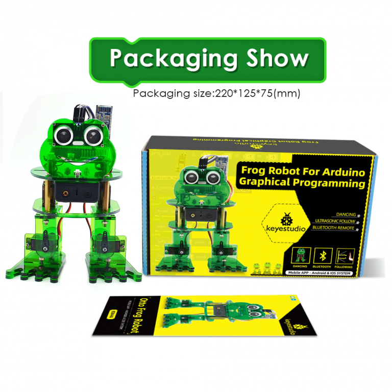 Kit Frog Robot Keyestudio 4-DOF Arduino Nano - Imagen 9