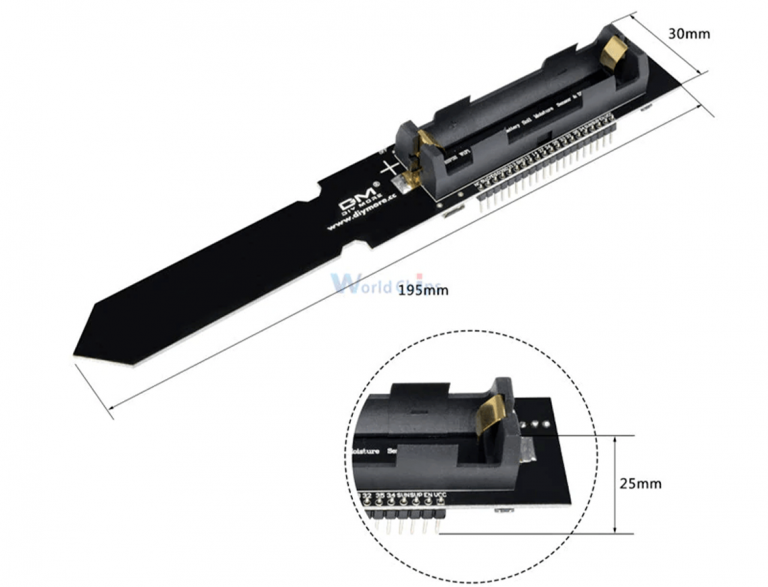 Sensor de humedad de suelo, temperatura ESP32 DHT11 CP2104 WIFI/Bluetooth Bateria 18650 - Imagen 7