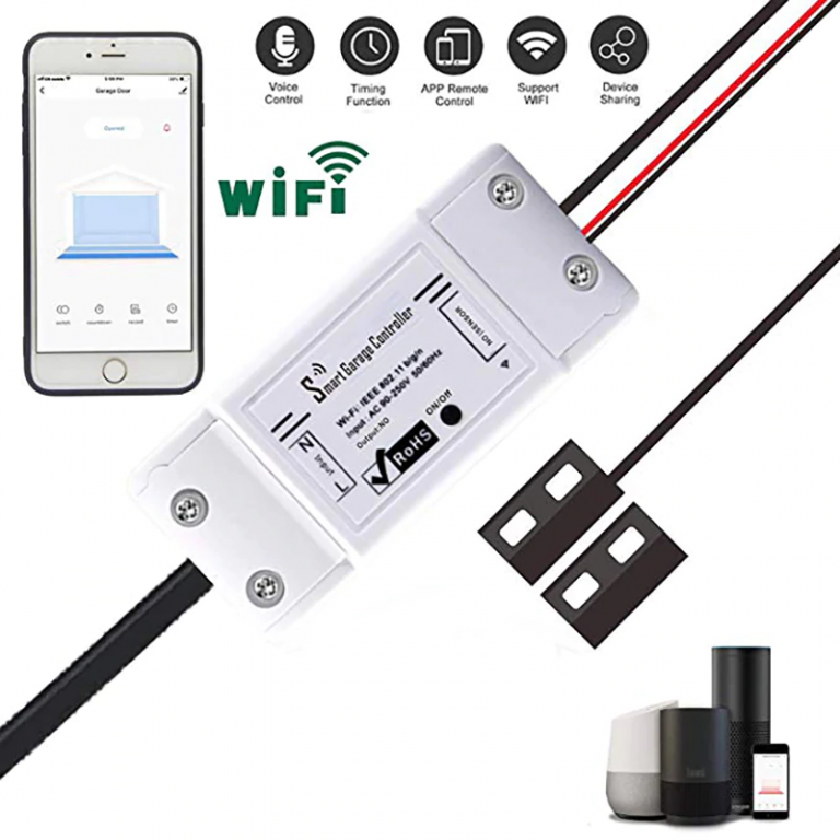 Sonoff Sensor de garaje TUYA Wifi portón abierto/cerrado Google Alexa