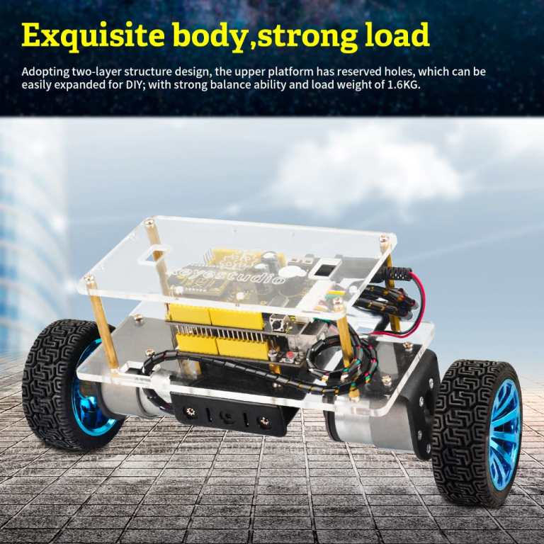 Kit carro robot Keyestudio auto-balanceado Arduino/STEM - Imagen 5
