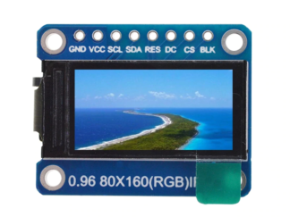 Display Full Color TFT 0.96" IPS 7P SPI HD 65K Driver ST7735