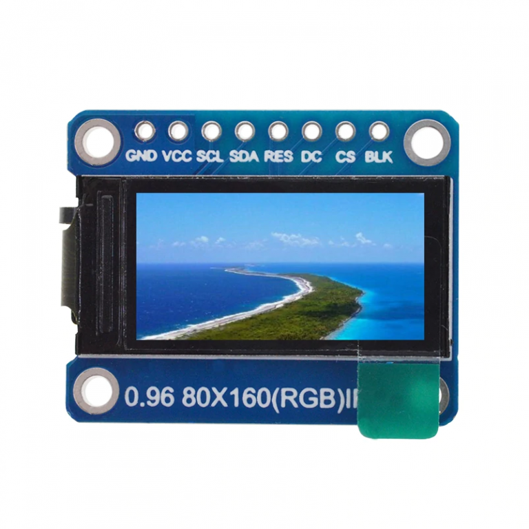 Display Full Color TFT 0.96" IPS 7P SPI HD 65K Driver ST7735
