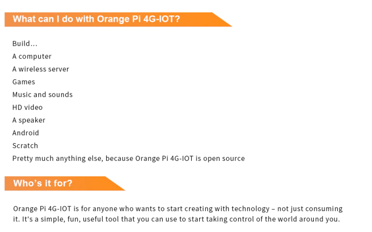 Orange Pi 4G-IOT 1G Cortex-A53 8GB EMMC SIM Card 4G Bluetooth - Imagen 7