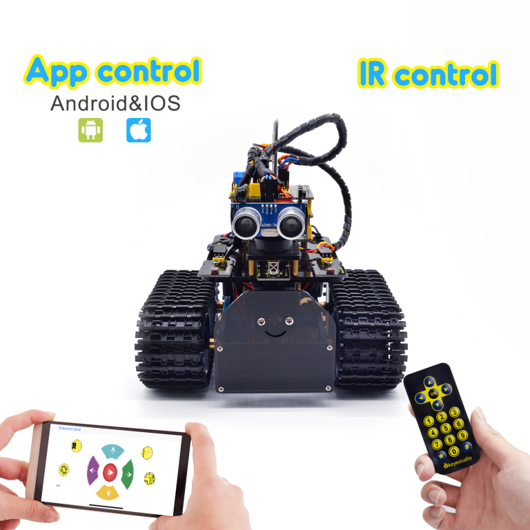 Carro robot tanque Keyestudio V2.0 Arduino Robot STEM/Mixly - Imagen 3