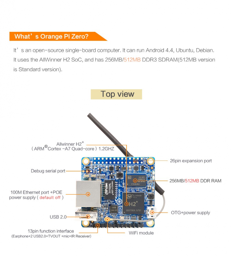 Orange Pi Zero H2 Quad Core 512MB - Imagen 8