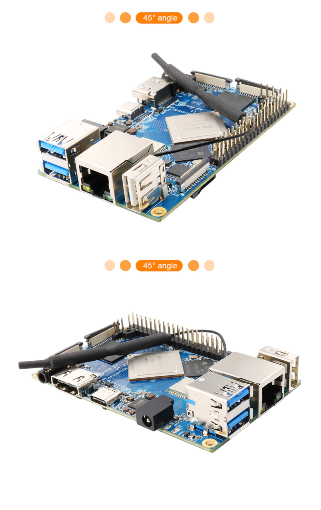 Orange Pi 4 4GB DDR4+16GB EMMC Flash Rockchip RK3399