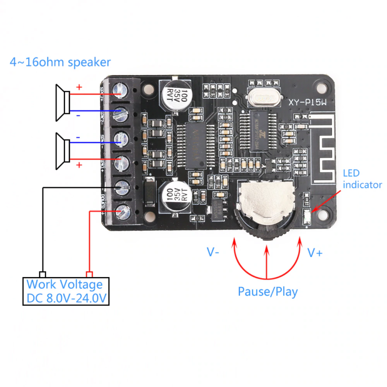 Module amplificador Bluetooth stereo Dual-Channel - Imagen 4