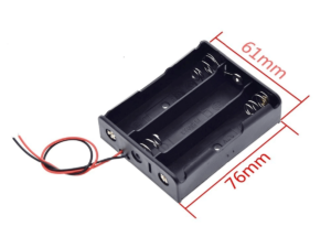 Soporte batería (battery holder) 18650 3 slot (tres baterías)